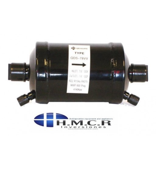 FILTRO LINEA DE SUCCION 7/8 SOLDABLE QDS-78VV FILTRO LINEA DE SUCCION 7/8 SOLDABLE QDS-78VV