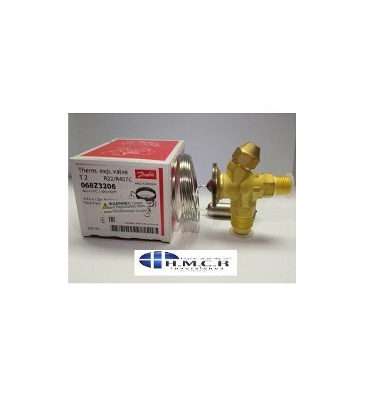 VALVULA DE EXPANSION DANFOSS TEX2 R22/407 VALVULA DE EXPANSION DANFOSS TEX2 R22/407
